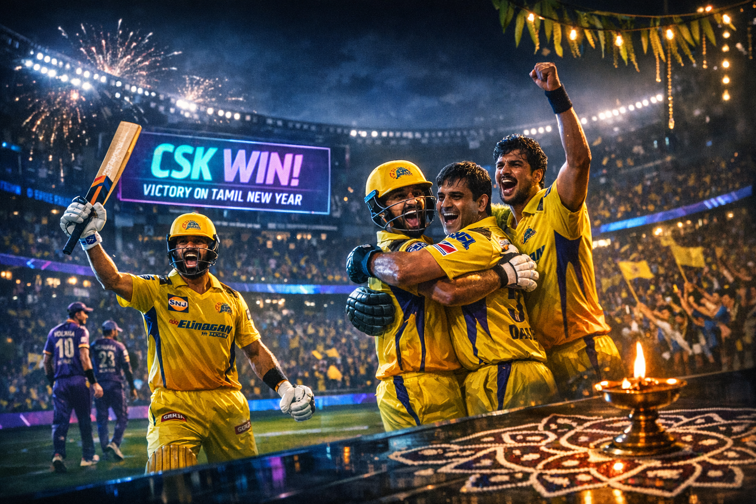 Chennai Super Kings Secure Consecutive Victories on Tamil New Year