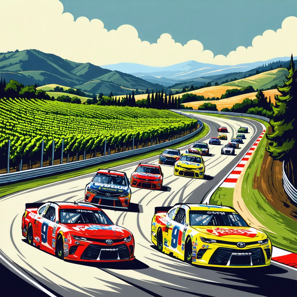 NASCAR Toyota/Save Mart 350 Runs: NASCAR Thrills at Sonoma Raceway